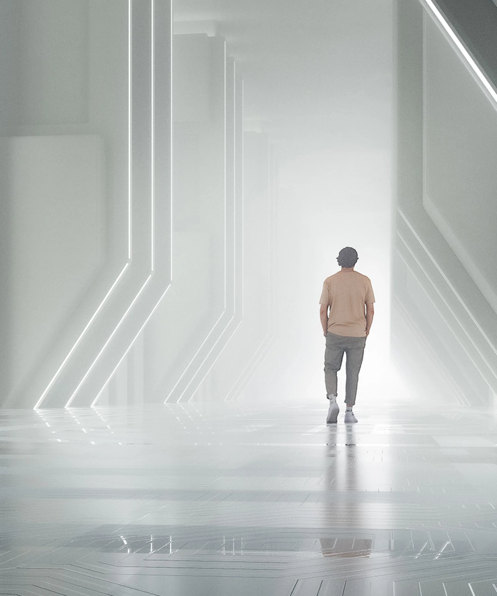 Person Walking Through Futuristic Digital Corridor gft-image-mood-14.jpg