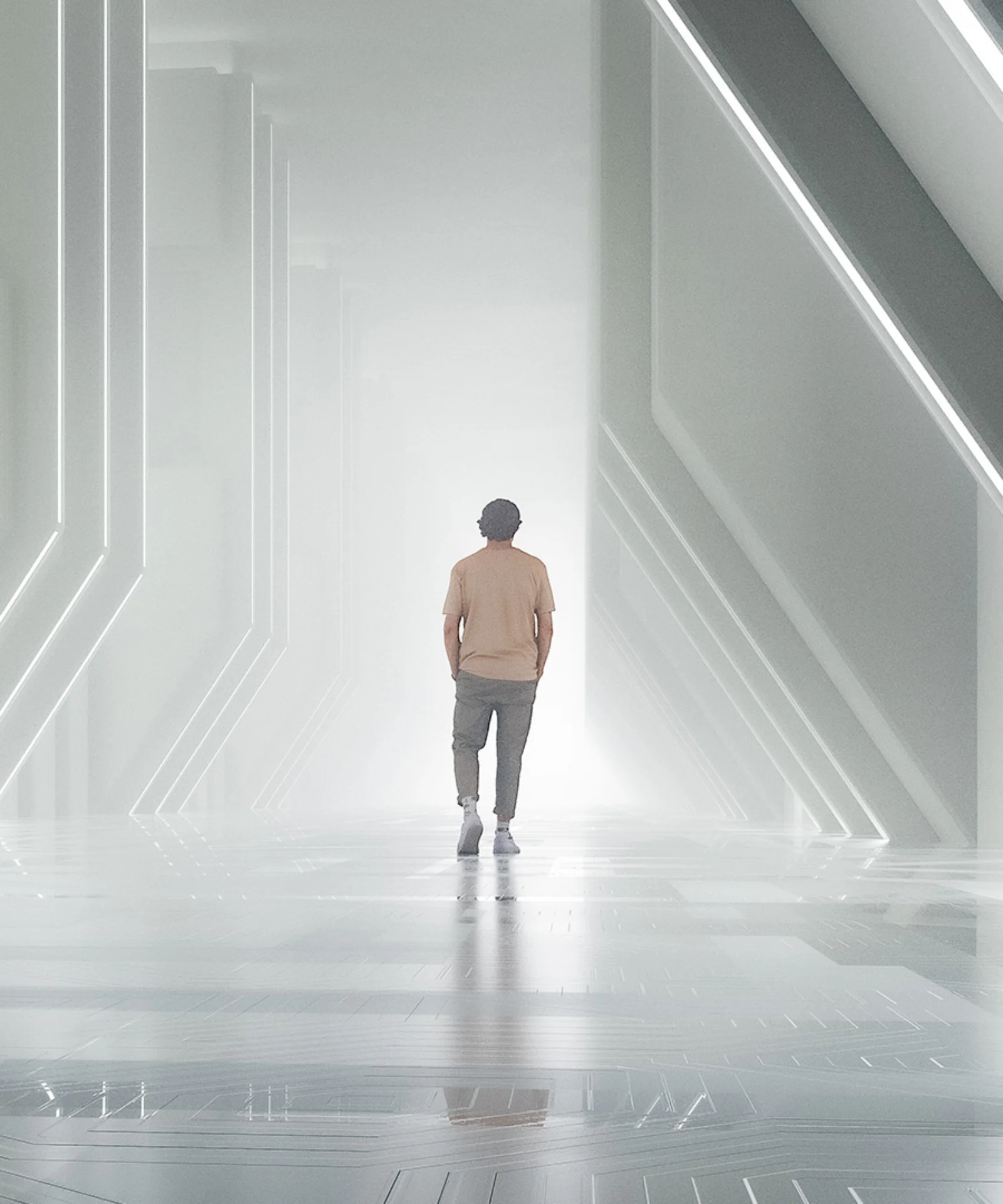 Person Walking Through Futuristic Digital Corridor gft-image-mood-14.jpg