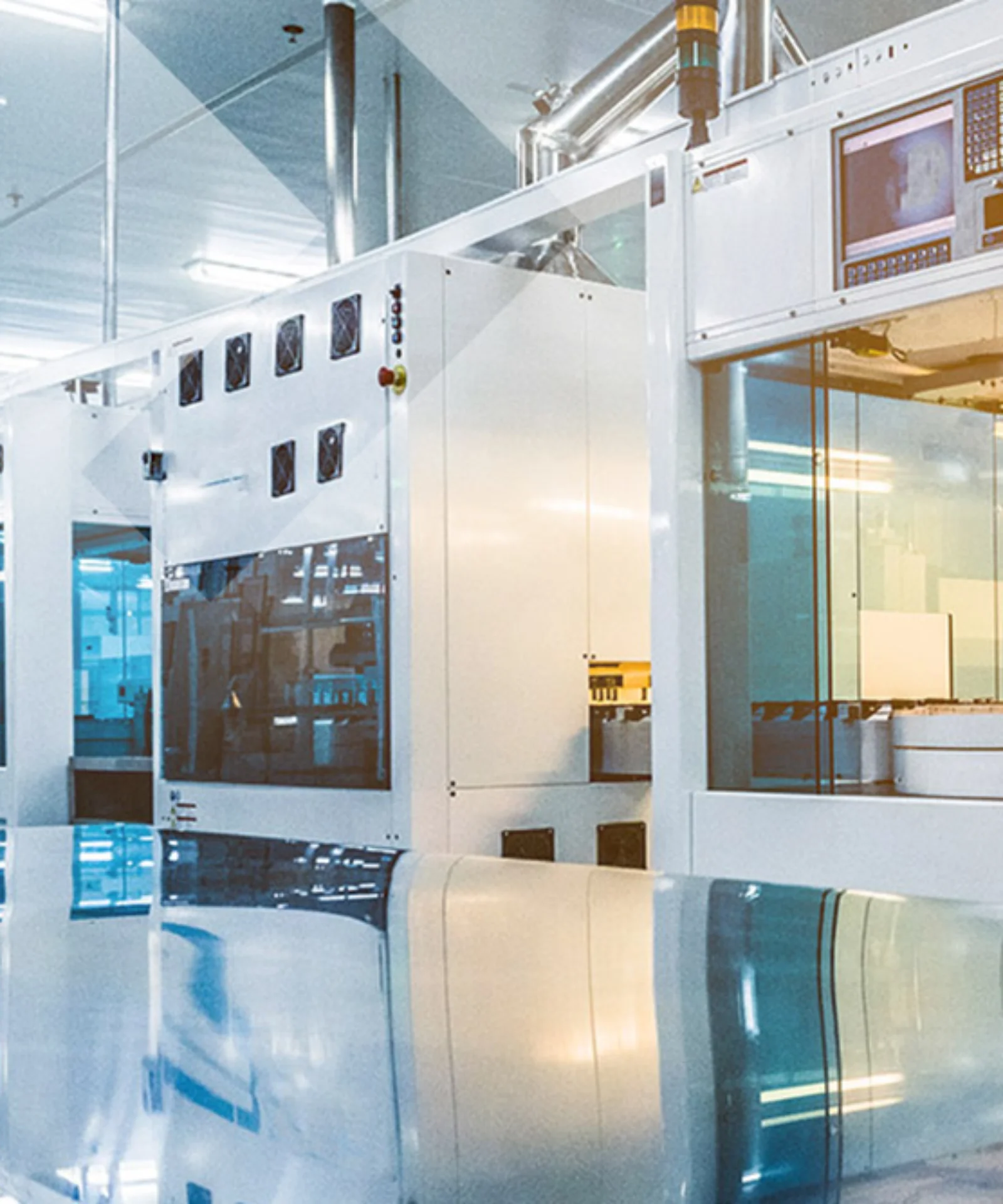 Explore the cutting-edge automated manufacturing facility featuring advanced machinery and high-tech equipment, highlighting innovation and efficiency in industrial production.