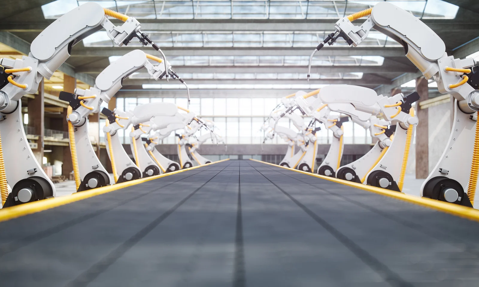 Discover the efficiency of automated assembly lines featuring advanced robotic arms, revolutionizing industrial production with precision and innovation in modern manufacturing.