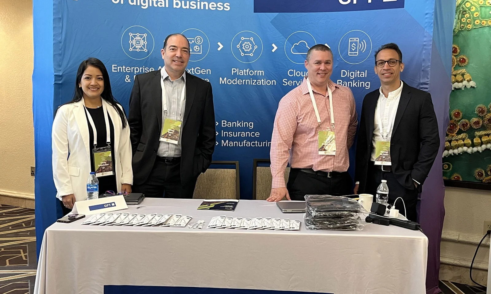 Discover GFT&#039;s participation at the LPGP Connect 2024 event, where our team showcased innovative digital business solutions in banking, insurance, and manufacturing. See our representatives engaging with industry leaders and demonstrating our commitment to platform modernization, cloud services, and digital banking advancements.