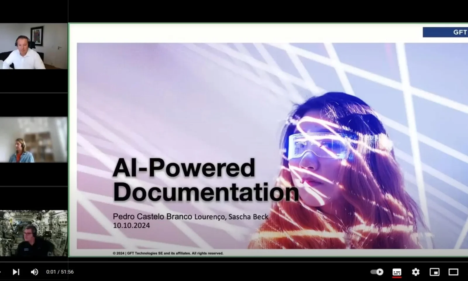 Teaser Bild für das Webinar: AI powered Documentaion von GFT