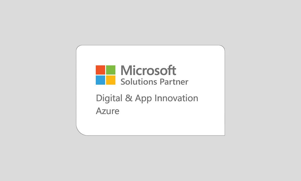 Microsoft Solutions Partner Badge for Digital &amp; App Innovation on Azure