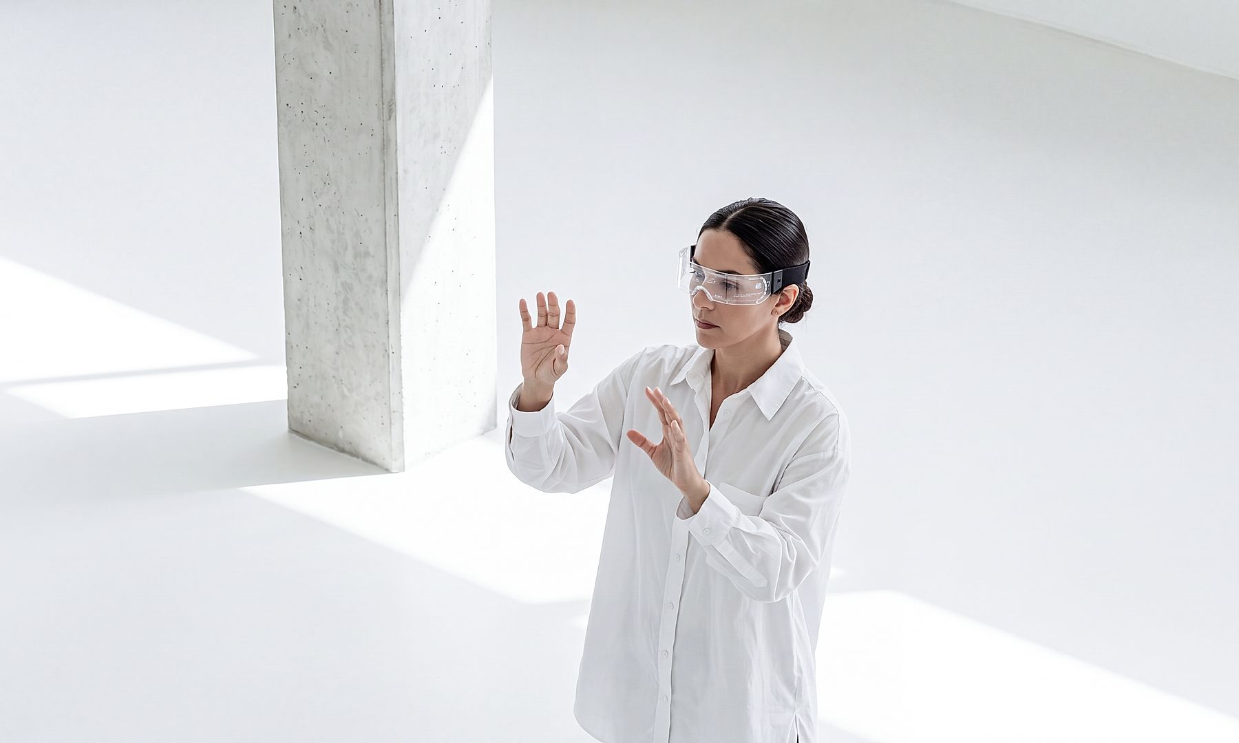 Collaboration en réalité étendue et innovation numérique centrée sur l’humain Cette image met en avant la réalité étendue (XR), les lunettes intelligentes et les expériences numériques centrées sur l’humain. Elle illustre comment les technologies immersives favorisent l’innovation, améliorent l’interaction utilisateur et soutiennent la transformation numérique des entreprises.
